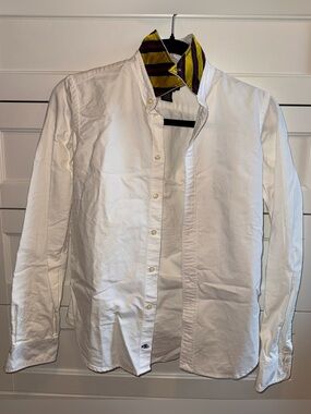 Ralph Lauren Rugby Classic White Women's Button Up Shirt Y2K Vintage Rare Size 0